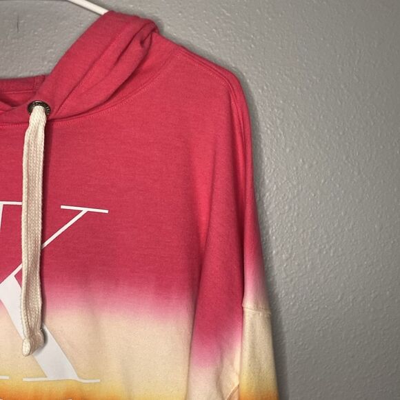 Calvin Klein Jeans Monogram Logo Tie Dye Color Block Hoodie Size Large - Picture 3 of 8